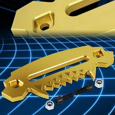 Gold 10" Universal Aluminum Hawse Fairlead Fit Synthetic Winch Rope Lead Guide