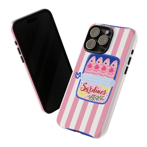 Fun Sardines Phone Case, Quirky Phone Cover, Cute Gift for Food Lovers - 第 55/261 張圖片