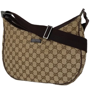 GUCCI GG Motif Sac à Bandoulière Suspendu en Diagonale Sac à Bandoulière GG Toile Marron...