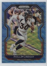 2020 Panini Prizm Blue Wave Prizm 184/199 Phillip Lindsay #114 s5j