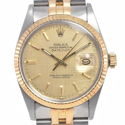 ROLEX Oyster Perpetual DATEJUST Ref.16013 vintage SS/YG Cal.3035