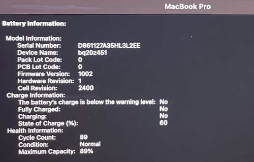 2020 Apple MacBook Pro A2338 M1 8GB RAM 512GB SSD Cycle Count: 89 - Picture 3 of 9