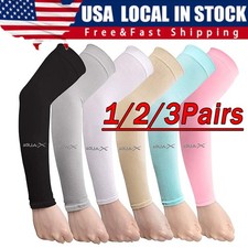3PAIRS Cooling Arm Sleeves Cover UV Sun Skin Protection Basketball Outdoor Sport