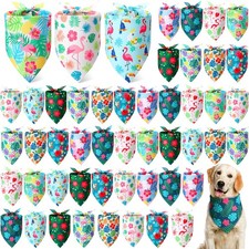 50 PCS Hawaiian Dog Bandana Triangle Bibs 19.7x13.8x13.8 Inch