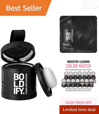 Large Hairline Powder 10g Water-Resistant Root Touch Up for Gray Black
