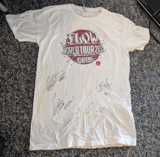 JAPANESE ROCK BAND FLOW WORLD TOUR 2015 KIWAMI AUTOGRAPHED SHIRT ALL 5 MEMBERS!