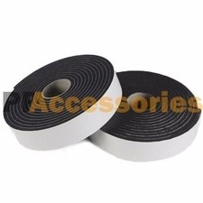 2 Roll 2/3" x 16 FT Double Sided Faced Foam Attachment Adhesive Mount Tape Black