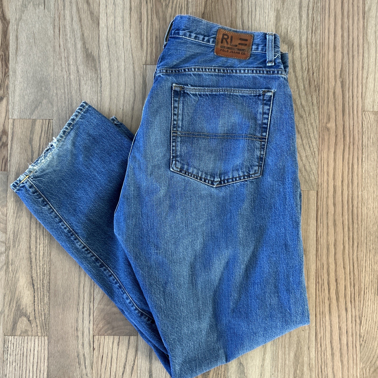 Vintage Ralph Lauren Polo Jeans Co RL Classic Fit Straight Leg Denim Jeans 36x32