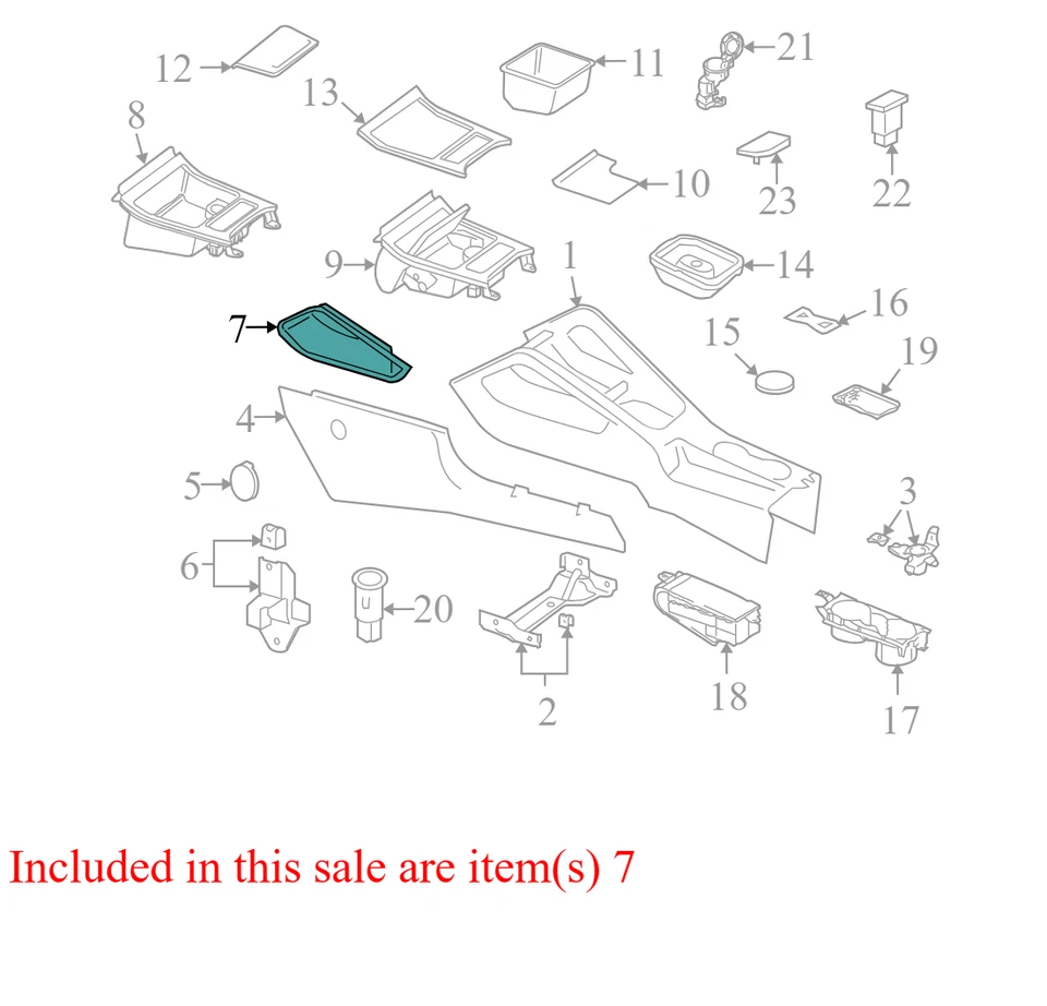 Volkswagen Rabbit FU 2006-2009 panel de consola usado 1K0864375B OEM Foto 4 de 4