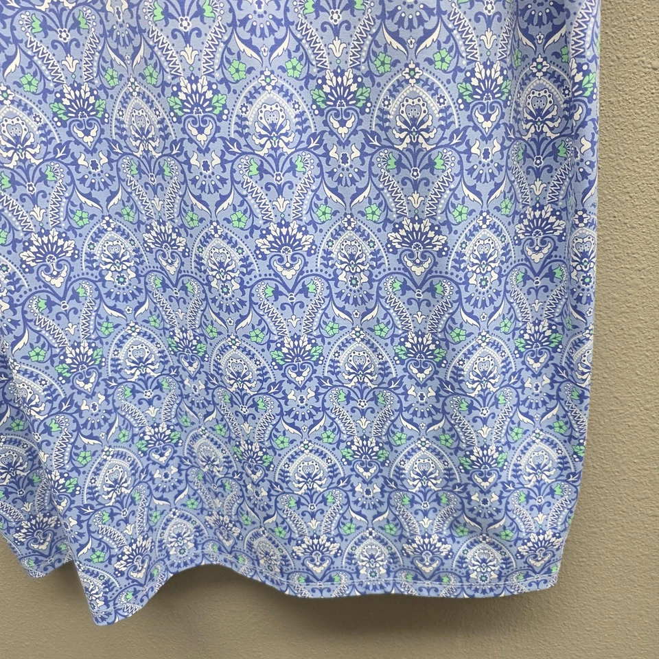 Vestido camisero Talbots Plus para mujer 2X azul cachemir manga 3/4 elástico nailon Foto 4 de 4