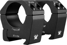 Vortex Optic Sport Riflescope Rings 1" Medium Height (0.90"/22.9MM) Black