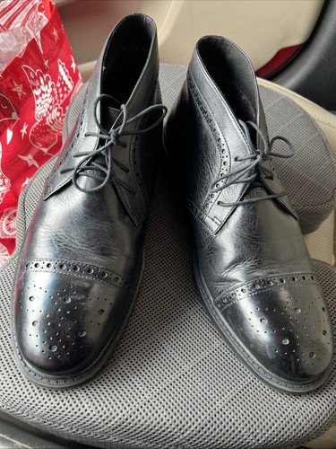 Dunham Gavin-Dun Chukka Boots Black Mens 10.5 4E