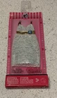 2007 Vintage New Barbie Gold White Blue Dress #L3351 NIB