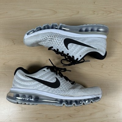 Nike Air Max 2017 Mens Size 9 White Black Athletic Running Shoes Sneakers
