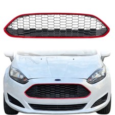 Kühlergitter Kühlergrill Grill Vorne Front Rot passend für FORD FIESTA 2013-2016