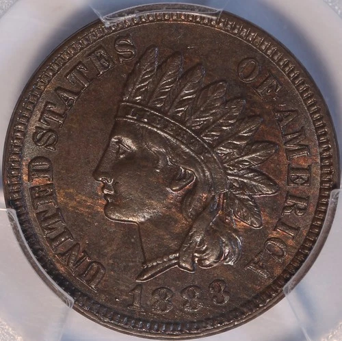 1883 Indian Cent, PCGS MS63BN, Choice Uncirculated, Sharp Strike, Lustrous!