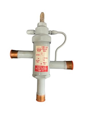 SPORLAN 8D7B, 3-Way Heat Reclaim Valve 7/8'' ODF Solder, Less Coil 