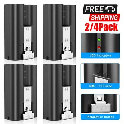 2/4Pack V4 3.65V 6040mAh Li-ion Rechargeable Battery for Video Ring Doorbell 2/3