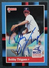 Chicago White Sox Bobby Thigpen signed autographed 1988 Donruss baseball card -