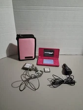 Nintendo DSi Style Boutique Pink Handheld System W/2 Chargers Case & 1 Game #2