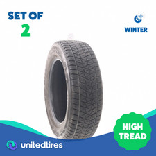 Set Of 2 Used 22565r17 Bridgestone Blizzak Dm-v2 102s - 9.532