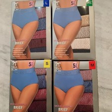 NEW Black Bow Women's 5 Pack High Waist Modal Brief All Sizes