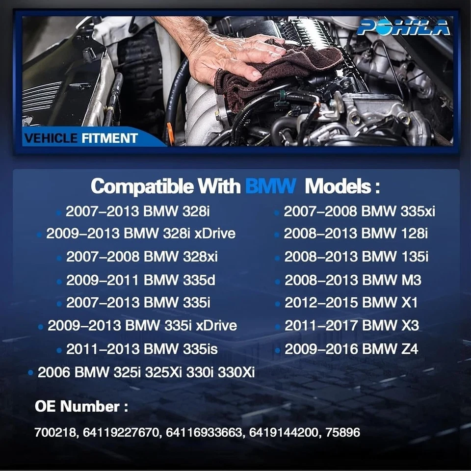 Repuesto motor soplador calentador climatización para BMW 328i 335i 128i 135i 2007-2013, 2006 Foto 2 de 4