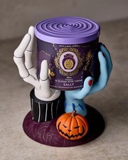Bath  Body Works Nightmare Before Xmas Jack Sally Hands 3-Wick Candle Pedestal