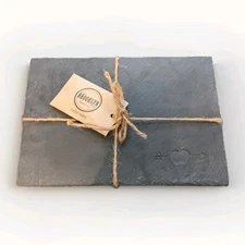 Brooklyn Slate Co Applegate Branded Slate Cheese Board 7" Length 10" Wide