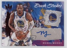 2022 Panini Court Kings Brush Strokes Ruby 15/49 Moses Moody #BR-MMG Auto 1e6a