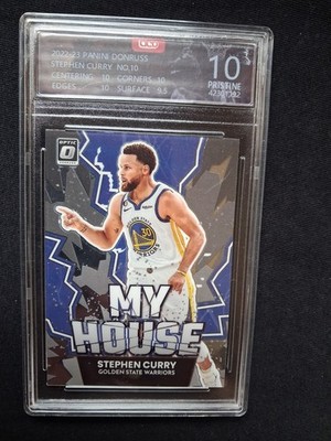 2022-23 Donruss Optic - Stephen Curry - MY HOUSE - OCD 10 (PSA) - Warriors