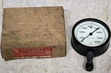 Vintage 4-1/2 Ashcroft Pressure Gauge 11,000 Psi 80,000 Lbs On 3" Ram NEW in Box