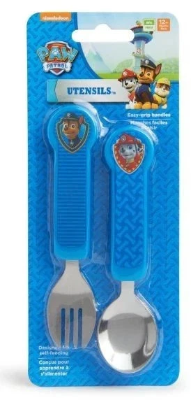 Nickelodeon Paw Patrol Toddler Fork and Spoon Flatware Set NEW - Image 3 of 3
