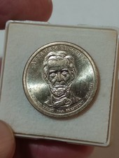 2010 P. MINT ABRAHAM LINCOLN GOLD TONE PRESIDENTIAL DOLLAR