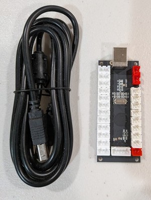 Arcade DIY Kit USB Encoder with usb cable. For 3-pin LED buttons
