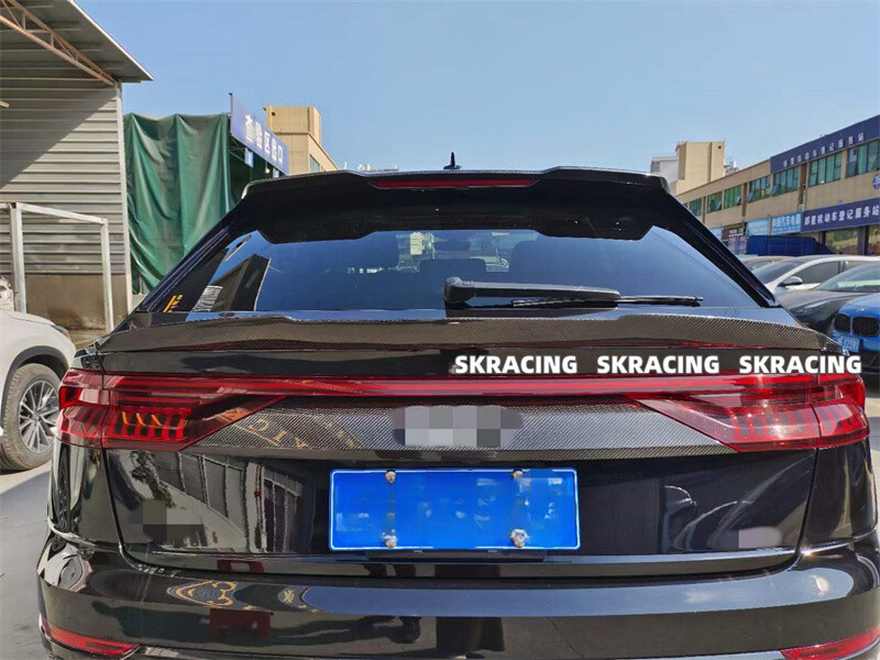 Real Carbon Fiber Rear Trunk Lid Spoiler Wing For Audi RSQ8 2020-2024 ...