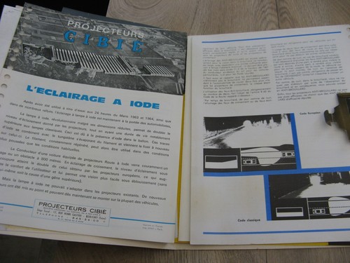Rare ancienne brochure de la marque CIBIE forme de dossier sanglé datant de 1965 - Picture 6 of 7