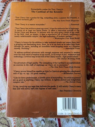 1st Edition Clear and Present Danger by Tom Clancy (1989, Hardcover) - Picture 3 of 6