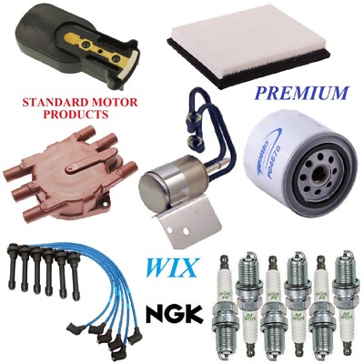 Tune Up Kit Filters Cap Wire Spark plugs For CHRYSLER CIRRUS V6; 2.5L 1998-2000