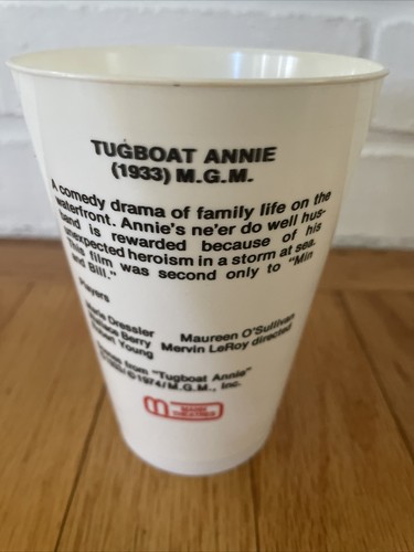 Vintage Tugboat Annie Movie Plastic Cup - Picture 2 of 2