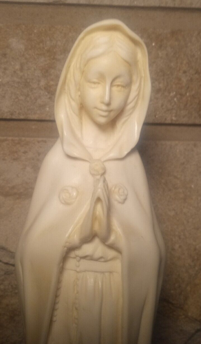 Maria Rosa Mystica Fontanelle Montichiari Virgen María Santa Estatua de resina Italia - Imagen 2 de 6