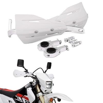 7/8'' 1 1/8'' Hand Guards Motorcycle Handguards Universal For Dirt Bike ATV White