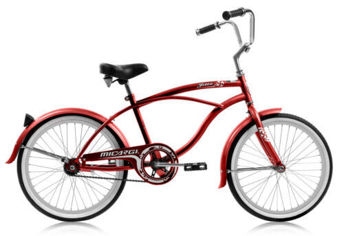 Micargi JETTA Boys 20" Beach Cruiser Bicycle Kids Bike - Red |