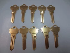 Lot 10 Kwikset  KW 10  Key Blanks /Brass/ 6 Pin / Made in USA by Ilco