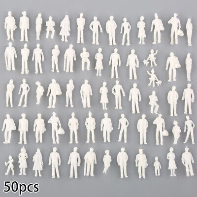 100 Model People Figures For Train Railway Layout Scenery DIY Scale 1:75 Painted