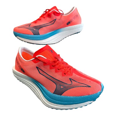 Mizuno Wave Duel Pro Laufschuhe orange leicht Racing Carbon Run Turnschuhe