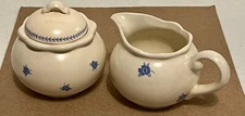 VINTAGE SUGAR & CREAMER  - BY CROWNING TOUCH - 3'' X3'' #6294 Made in Japan