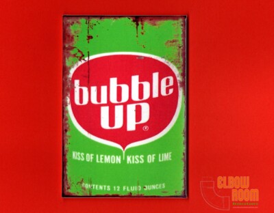 Bubble Up soda vintage look sign art 2x3'' fridge magnet