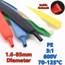 Heat Shrink Tube 3:1 Shrink Ratio With Adhesive Many Color 1.6mm-85mm Diameter