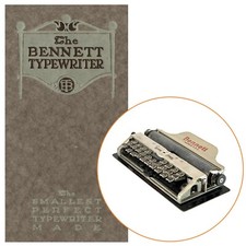 Repro Bennett Typewriter Trade Catalog Antique Schreibmaschine Vtg Pocket Junior thumbnail